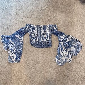 LF flowy crop top